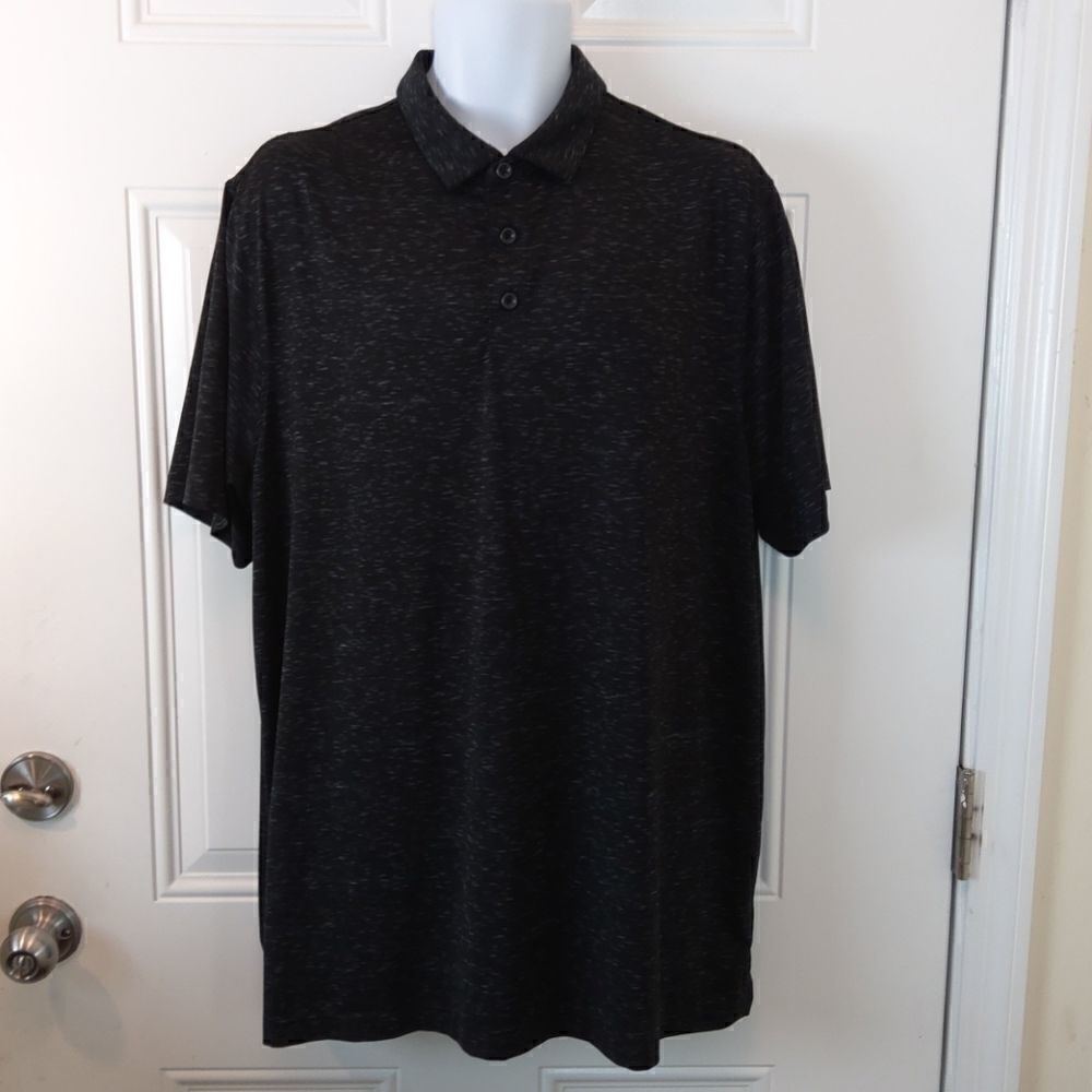 Champion black short sleeve polo shirt